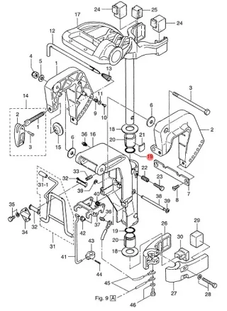 Уплотнительное кольцо Tohatsu 8-9.8B  (3B2-62415-00; 9.8F-03.02) (PREMARINE) картинка