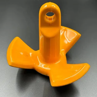 Якорь речной 3-х лепестковый (Оранжевый) с ПВХ покрытием 3.6кг (Allshine) картинка