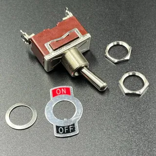 Тумблер (переключатель) OFF-(ON), 2 контакта (пружинный возврат) (Sunfine) картинка