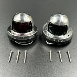 Огни ходовые LED (красный, зеленый) корпус нерж. (ALLSHINE) картинка