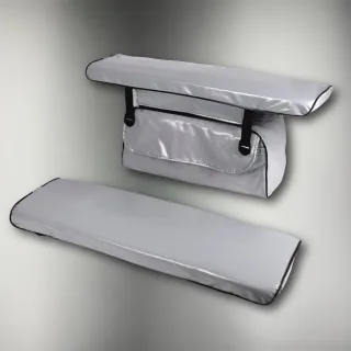 Комплект накладок лодочных 110x24x4 ПВХ (Серый) картинка