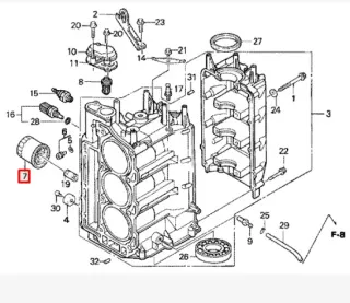 Фильтр масляный HONDA 15400-PFB-014 ( 3FV-13440) картинка