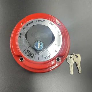 Выключатель массы "OFF-1-BOTH-2" (2 АКБ) с ключом (Omax) картинка