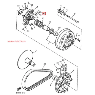 Шайба ведущего шкива вариатора YAMAHA ET340 ENTICER (Yamaha) картинка