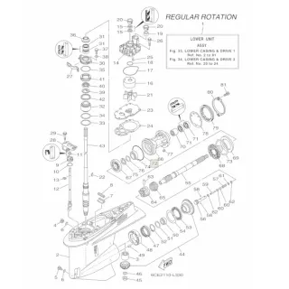 Кольцо уплотнительное обоймы гребного вала Yamaha F200-F300 (93211-02001) (Yamaha) картинка