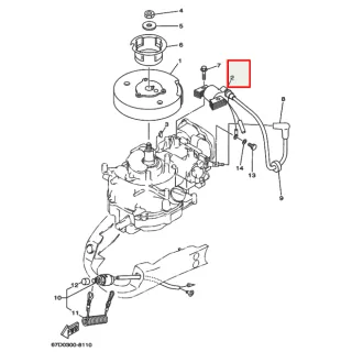 Коммутатор Yamaha F4 (PREMARINE2) картинка
