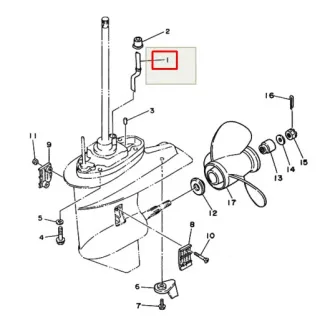 Трубка охлаждения Yamaha 25-30 (L) (Yamaha) картинка
