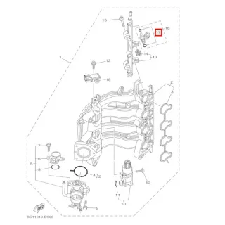 Кольца уплотнительные, комплект Yamaha F30-225 FL200-250 FT-50-60 (Yamaha) картинка
