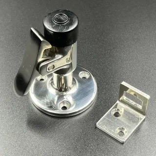 Фиксатор дверной демпферный, нерж. сталь, основание 2″, длина 2,5″ (Sunfine) картинка