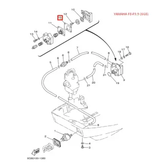 Мембрана ,бензонасоса Yamaha 6G8-24471-00 картинка