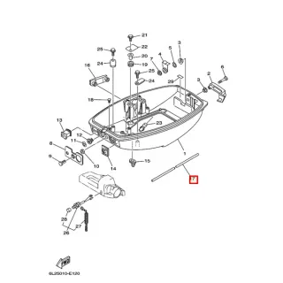 Уплотнение поддона Yamaha 20-25 (6L2-42716-00) картинка