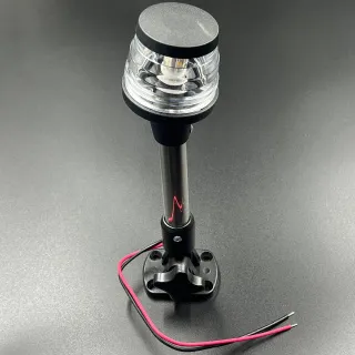 Огонь топовый на стойке LED(белый)(248мм)корпус нерж. (Sunfine) картинка