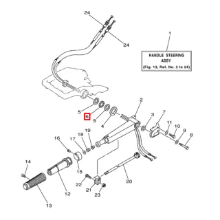 Шайба волнистая румпеля Yamaha 20-30 (90206-28001;90206-28M07)Япония картинка