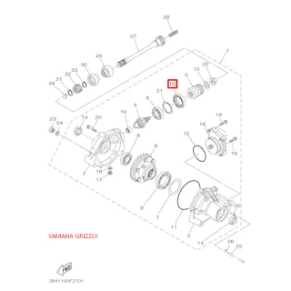 Сальник переднего редуктора 48х65х9 квадроцикл YAMAHA GRIZZLY 350-700 (Yamaha) картинка