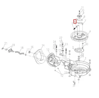 Пружина собачки ручного стартера Yamaha 40X, F25-40 (PREMARINE) картинка