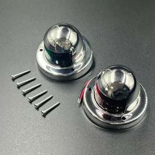 Огни ходовые LED (красный, зеленый) корпус нерж. (Sunfine) картинка