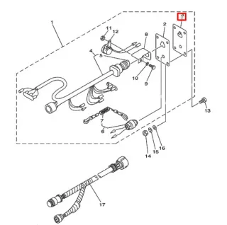 Панель переключателя Yamaha (6R5-82571-01) картинка