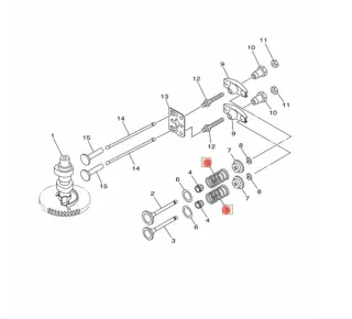 Пружина клапана YAMAHA F4-F6 /F9.9-01.03.00.20 (60R-12113-00; 6EE-E2113-00) (PREMARINE) картинка