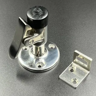 Фиксатор дверной демпферный, нерж. сталь, основание 2″, длина 2,5″ (Sunfine) картинка