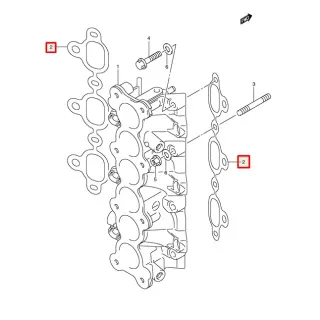 Прокладка впускного коллектора Suzuki DF200-250 (Suzuki) картинка