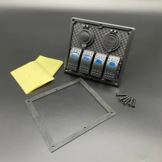 Панель управления (4 тумблера вкл/выкл, прикуриватель, 2 USB) (Sunfine) картинка