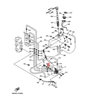 Кольцо уплотнительное масляного насоса Yamaha 60-175 (93210-13M04) (Япония) картинка
