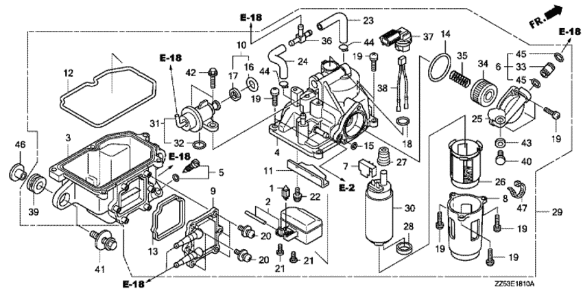 Пароотделитель для Honda 50