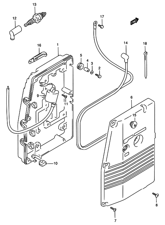 Зажигание ((MODEL:96~00); NOTE : REFER TO FIG.33(E-10) FOR IGNITION (DT115S/140EPI)) для Suzuki DT140 L/UL