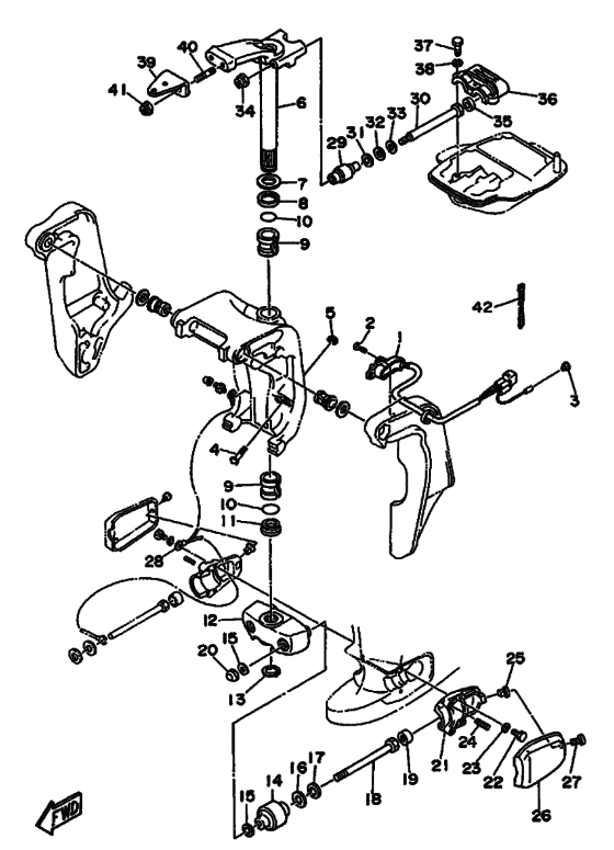 Опционные детали 2 для Yamaha 55 M(E/T/D/H)S/L