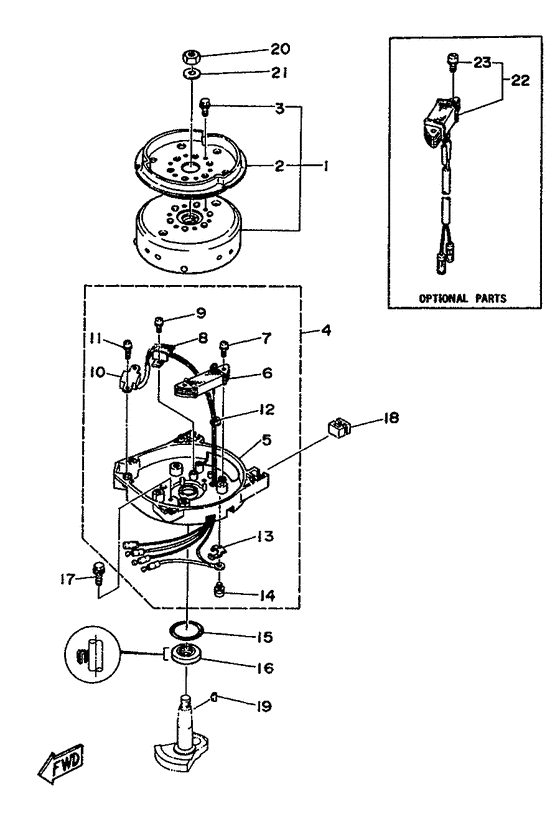 Генератор для Yamaha 5 MHS/L