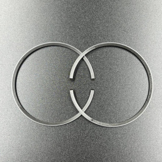 Кольца поршневые, комплект на один поршень Yamaha 40-50 (STD) (2Ring) (Omax) картинка