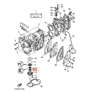 Сальник Yamaha (93104-16M01; 93104-16M04; 93101-16M36) (16x30x5) (PREMARINE) картинка