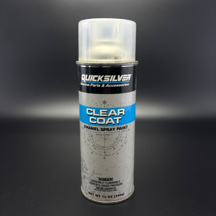 Эмаль прозрачная для кожухов ПЛМ 340 г. PAINT-CLEAR (12OZ@6) Quicksilver 802878Q53