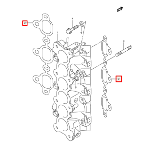 Прокладка впускного коллектора Suzuki DF200-250 (Suzuki) картинка