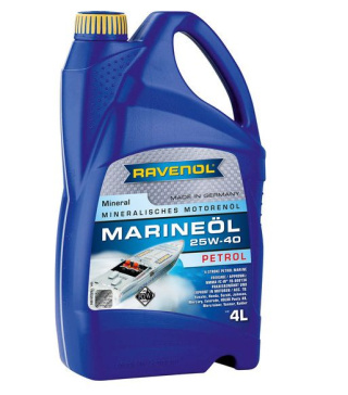 Моторное масло RAVENOL Marineoil PETROL 25W-40 mineral (4L) картинка