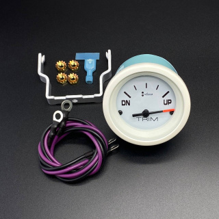 Указатель угла откидывания белый GAUGE-POWER TRIM (Quicksilver) картинка