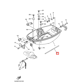 Уплотнение поддона Yamaha 20-25 (6L2-42716-00) картинка